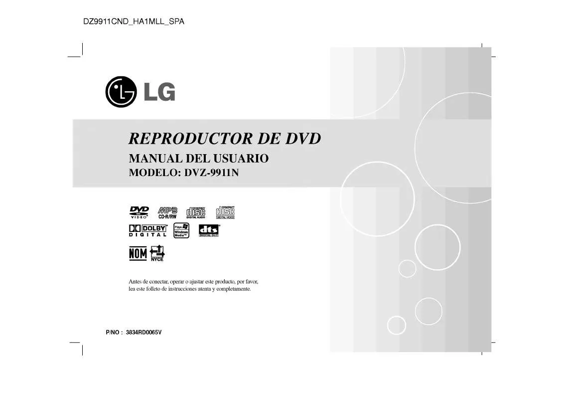 Mode d'emploi LG DVZ-9911N