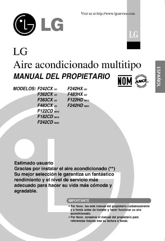 Mode d'emploi LG F242CD.N024