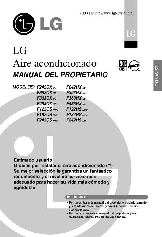 Mode d'emploi LG F242CS.N024