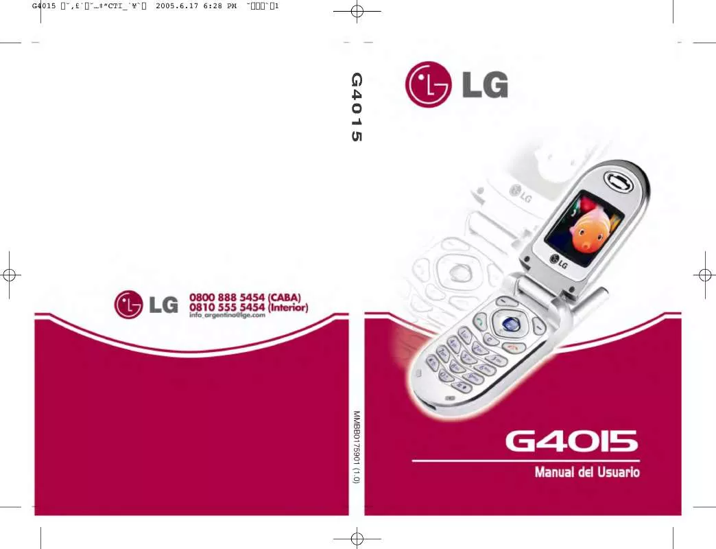 Mode d'emploi LG G4015