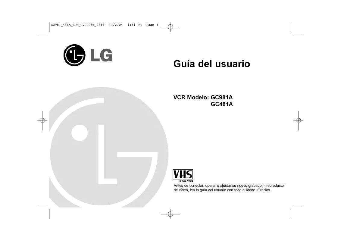 Mode d'emploi LG GC-481A