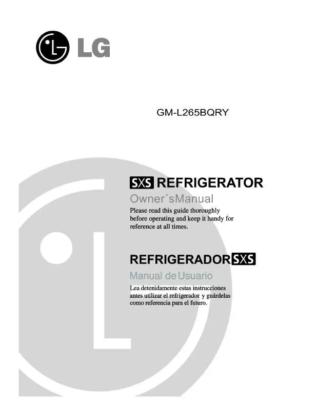 Mode d'emploi LG GM-L265BQRY