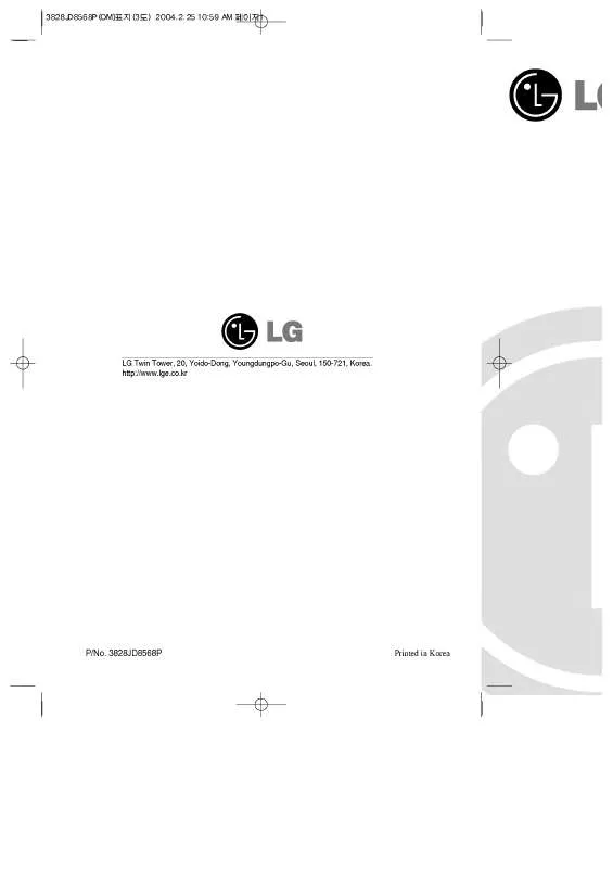 Mode d'emploi LG GR-3893BXS