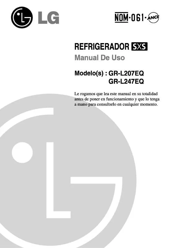 Mode d'emploi LG GR-L207EQ