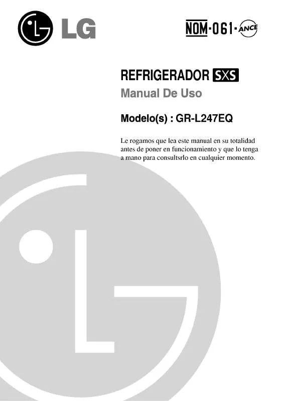 Mode d'emploi LG GR-L247EQ