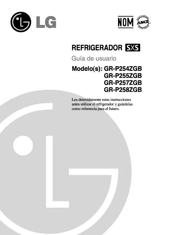 Mode d'emploi LG GR-P254ZGB