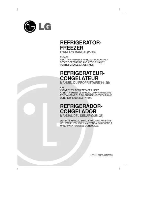 Mode d'emploi LG GR-T452G