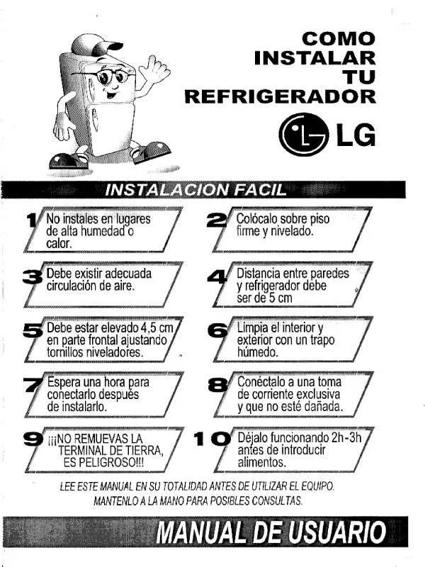 Mode d'emploi LG GR-T452SH
