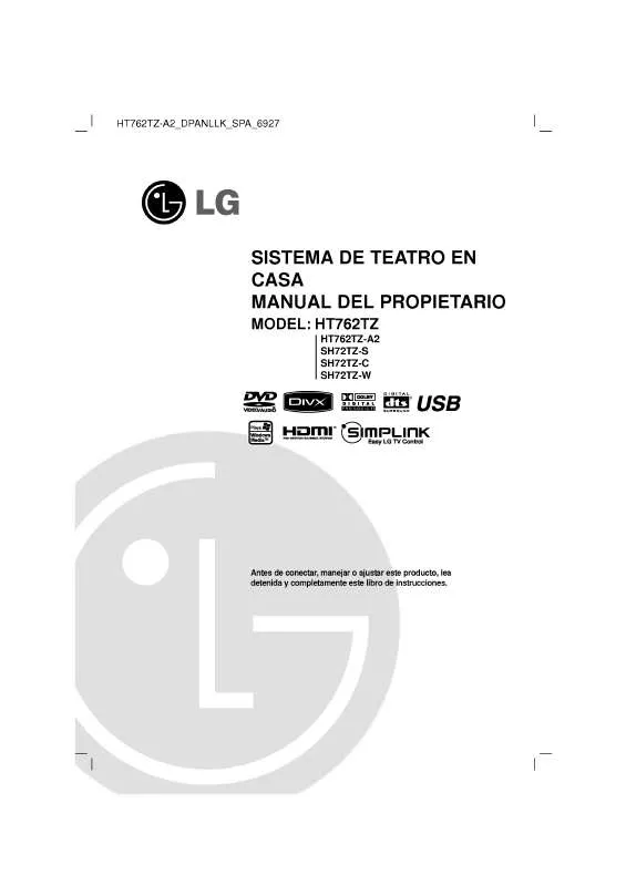 Mode d'emploi LG HT762TZ-A2