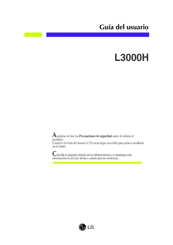 Mode d'emploi LG L3000H