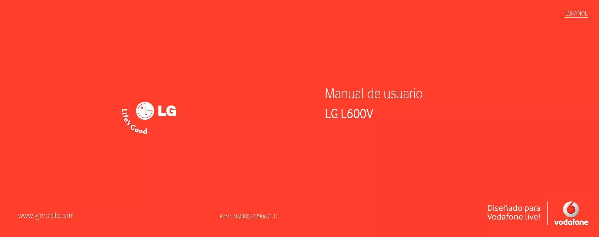 Mode d'emploi LG L600V
