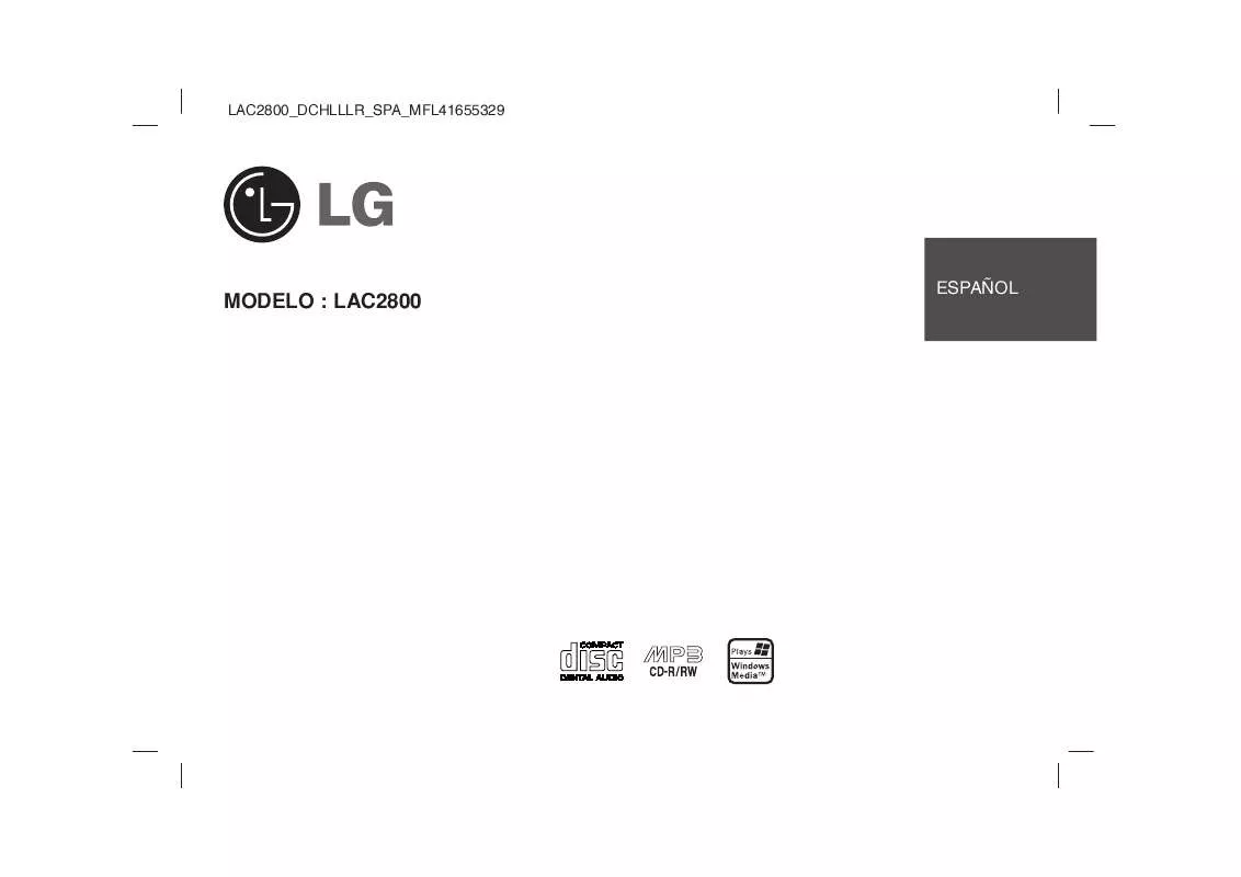 Mode d'emploi LG LAC2800