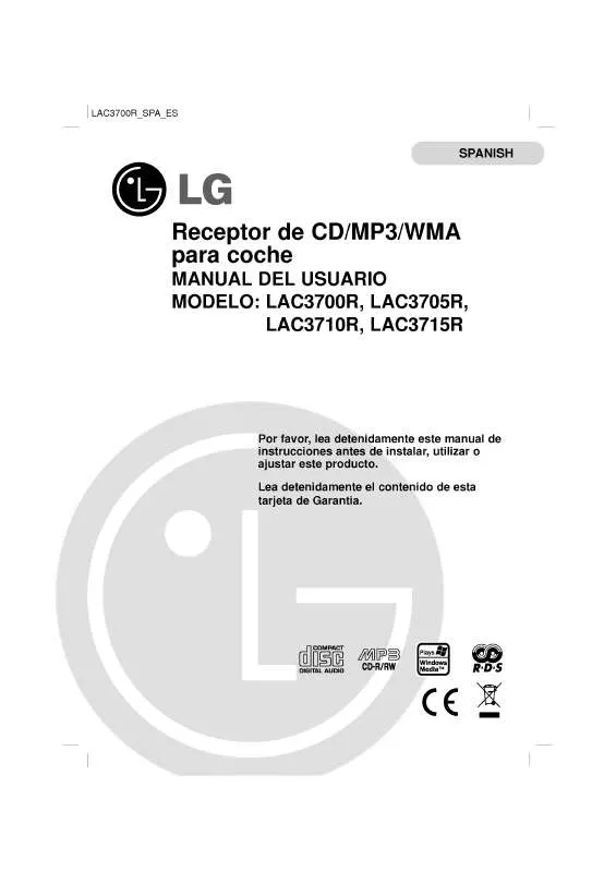 Mode d'emploi LG LAC3700R