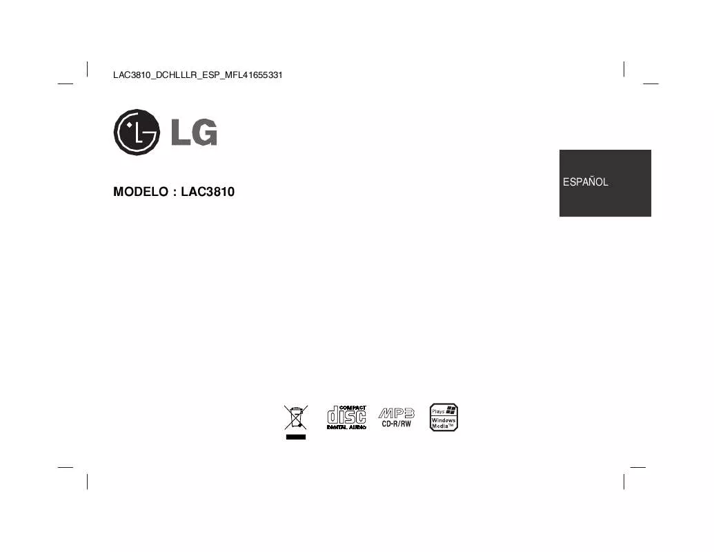 Mode d'emploi LG LAC3810
