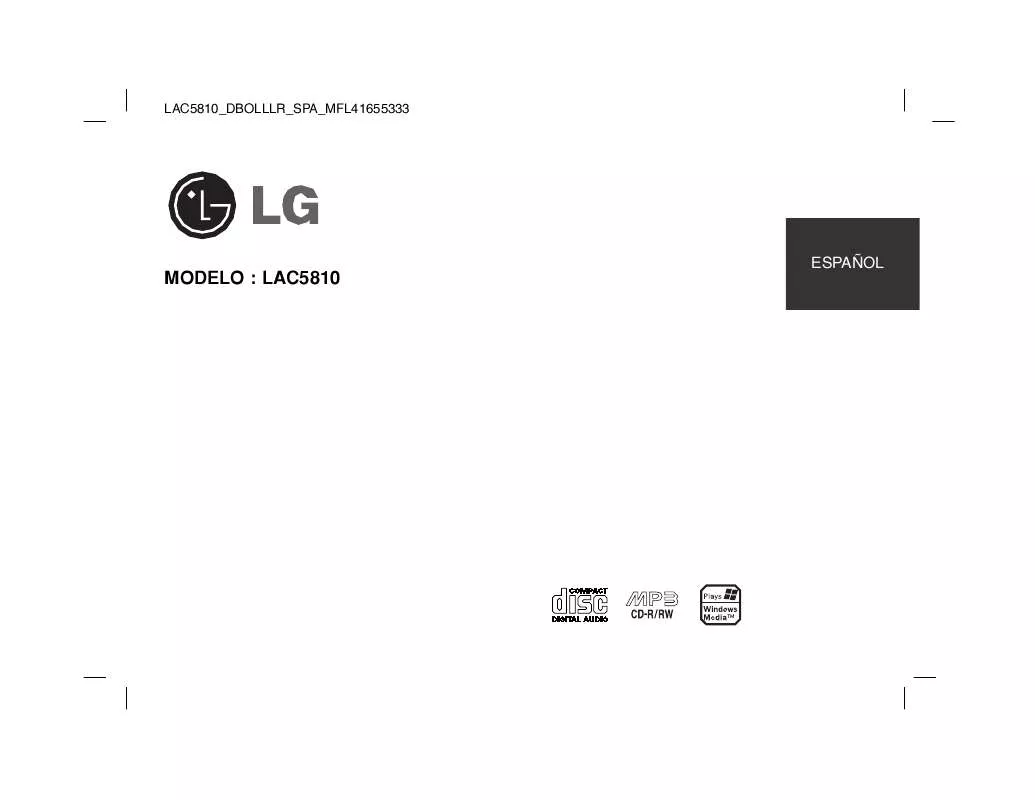 Mode d'emploi LG LAC5810