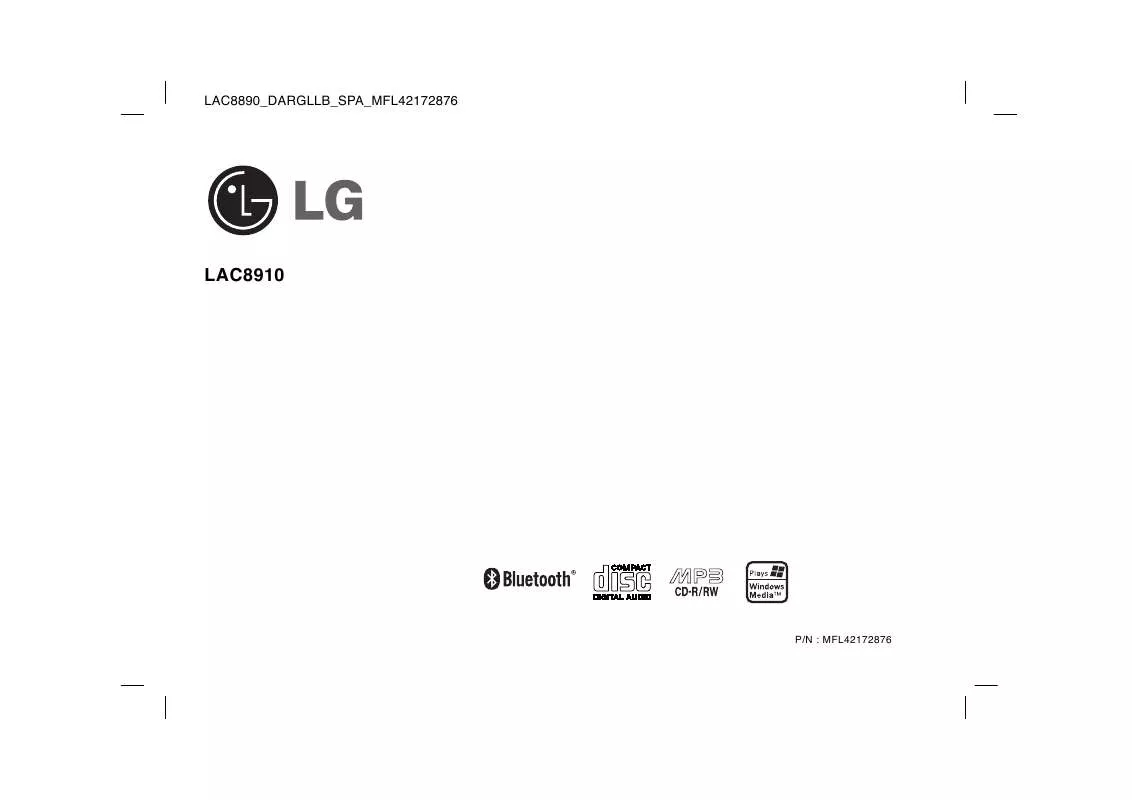 Mode d'emploi LG LAC8910
