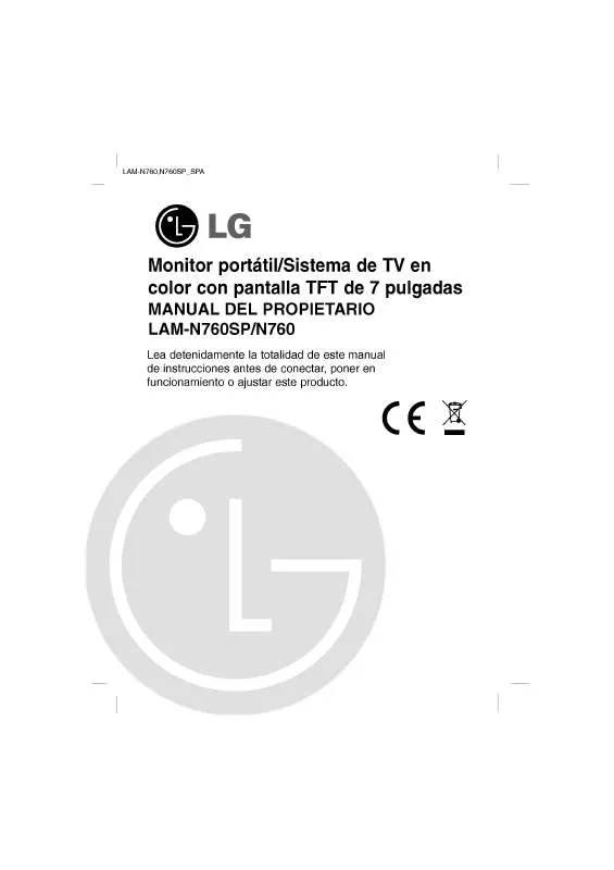 Mode d'emploi LG LAM-N760