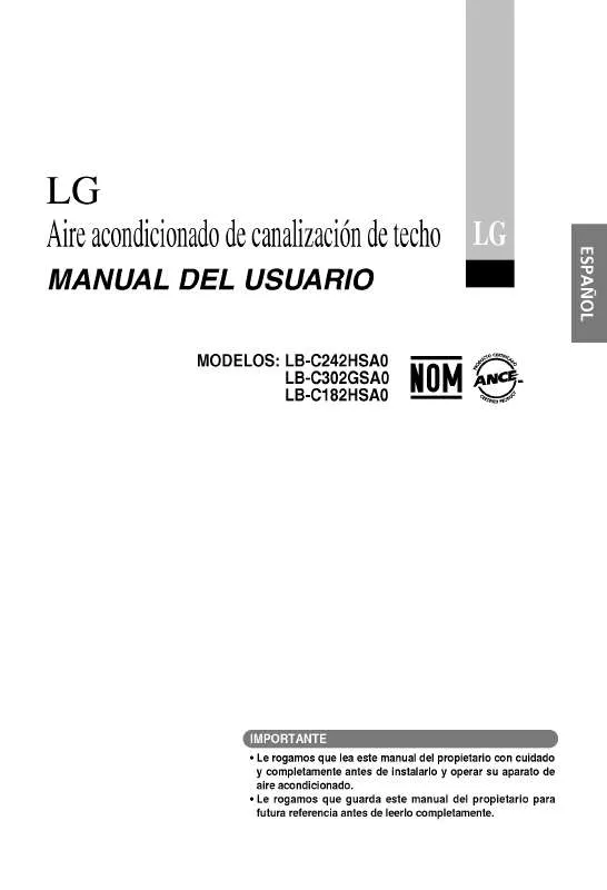 Mode d'emploi LG LB-C302GSA0