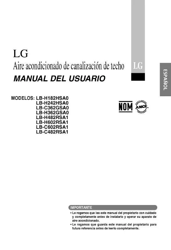 Mode d'emploi LG LB-C602RSA1