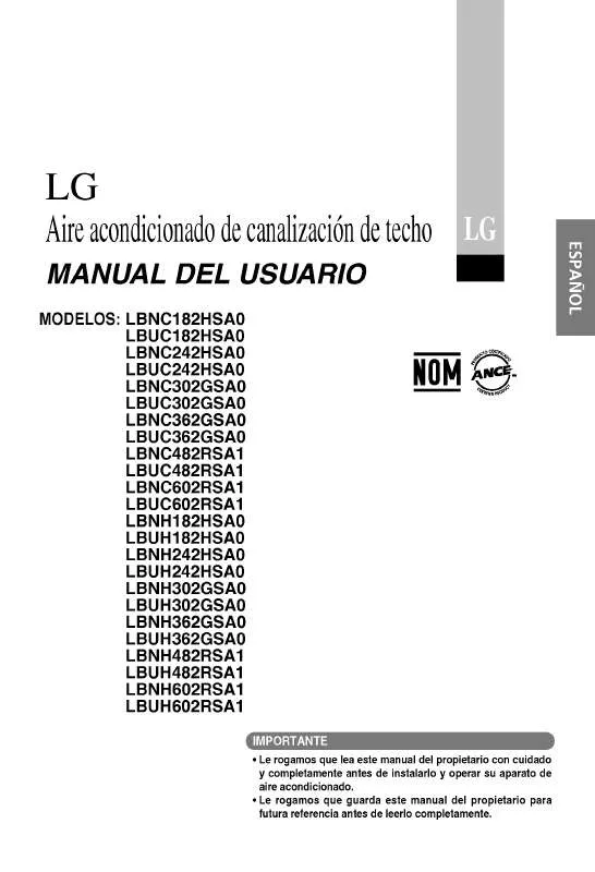 Mode d'emploi LG LBNH362GSA0
