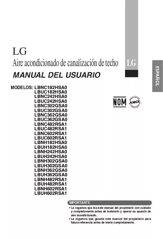 Mode d'emploi LG LBUH362GSA0