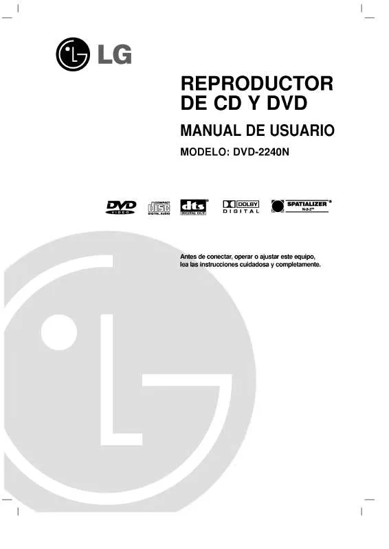 Mode d'emploi LG LG DVD-2240N