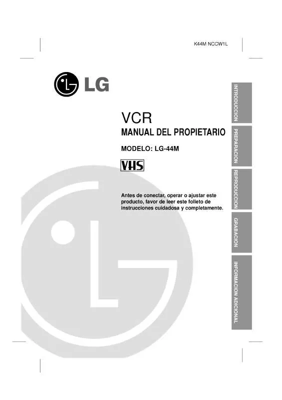 Mode d'emploi LG LG-44M