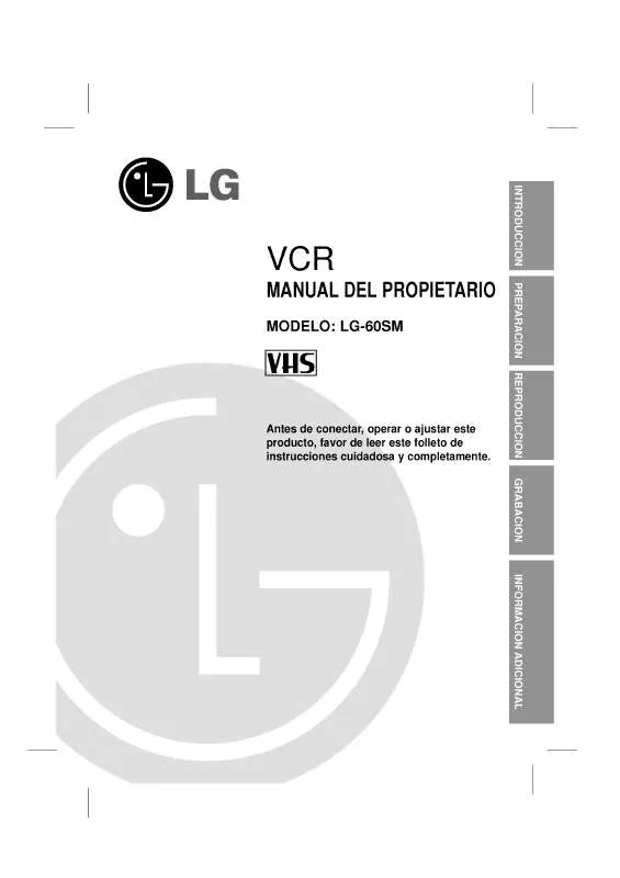Mode d'emploi LG LG-60SM