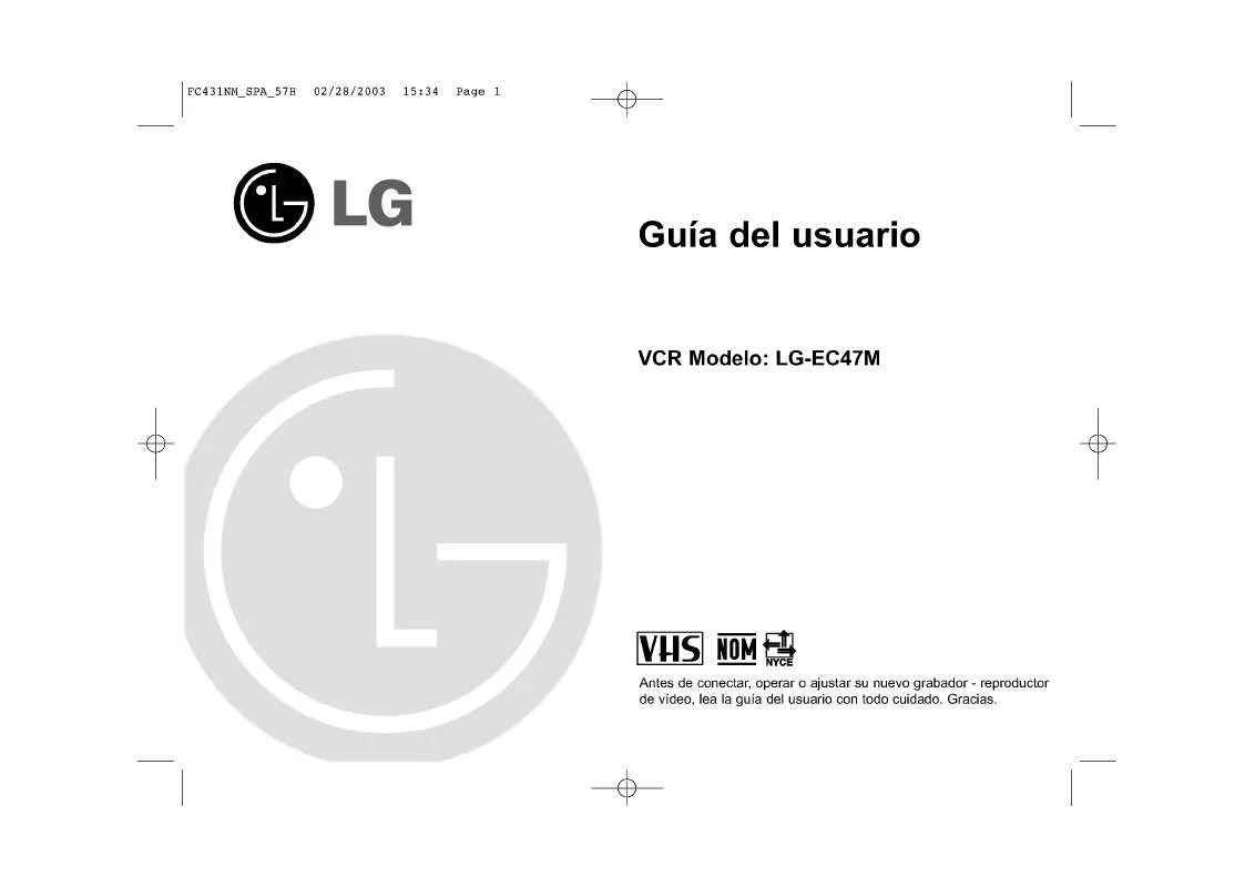 Mode d'emploi LG LG-EC47M