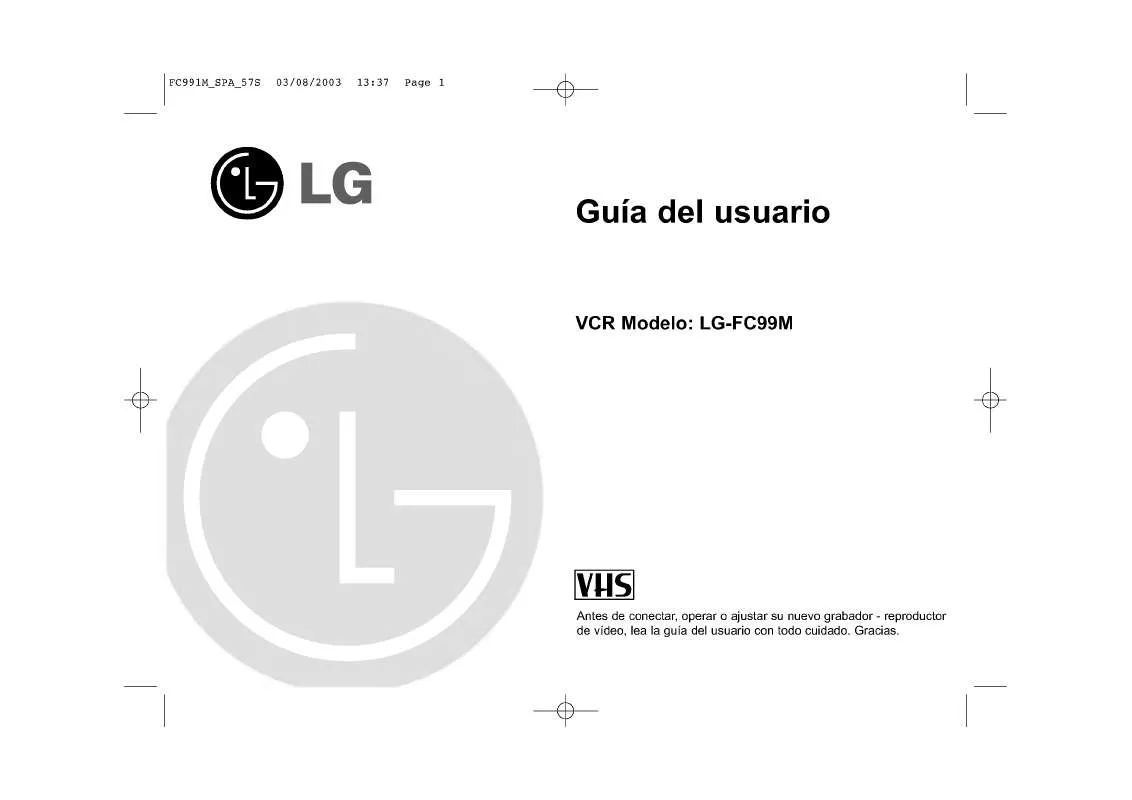 Mode d'emploi LG LG-FC99M