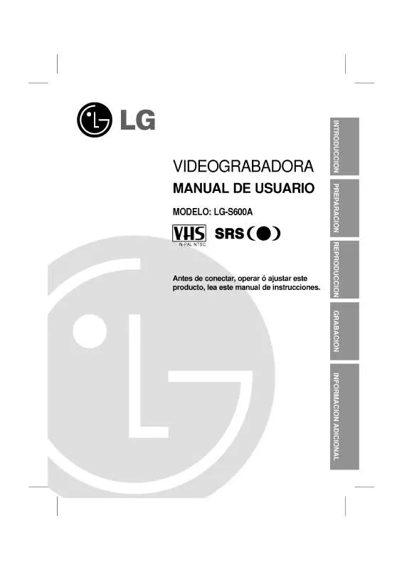 Mode d'emploi LG LG-S600A
