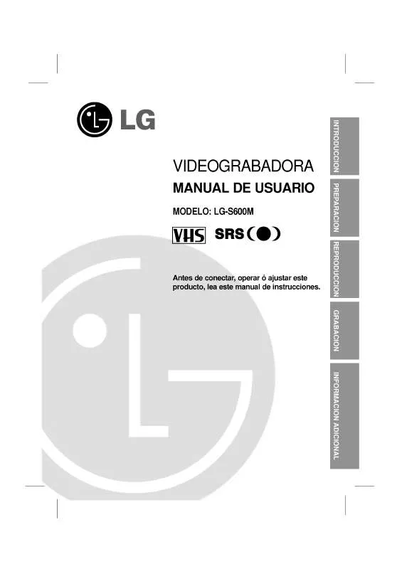 Mode d'emploi LG LG-S600M