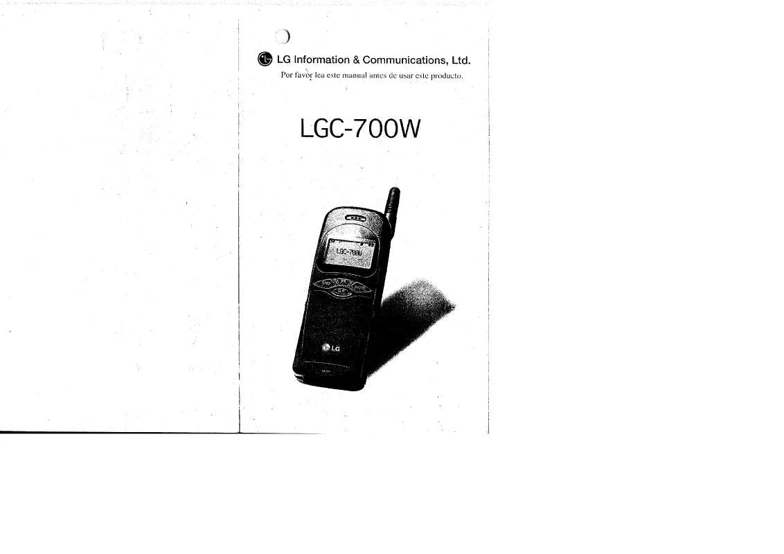 Mode d'emploi LG LGC-700W