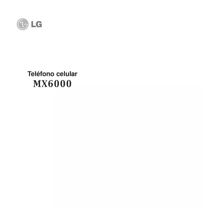 Mode d'emploi LG LGMX6000