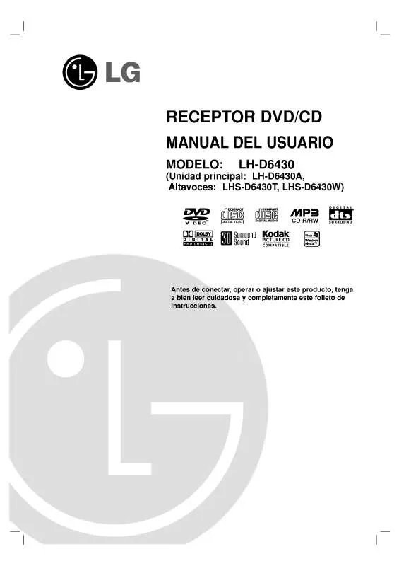 Mode d'emploi LG LH-D6430A