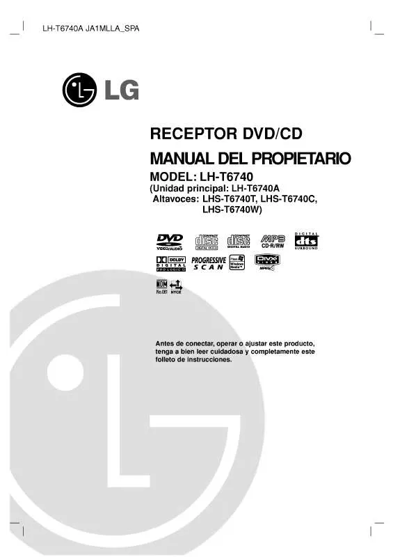 Mode d'emploi LG LH-T6740A