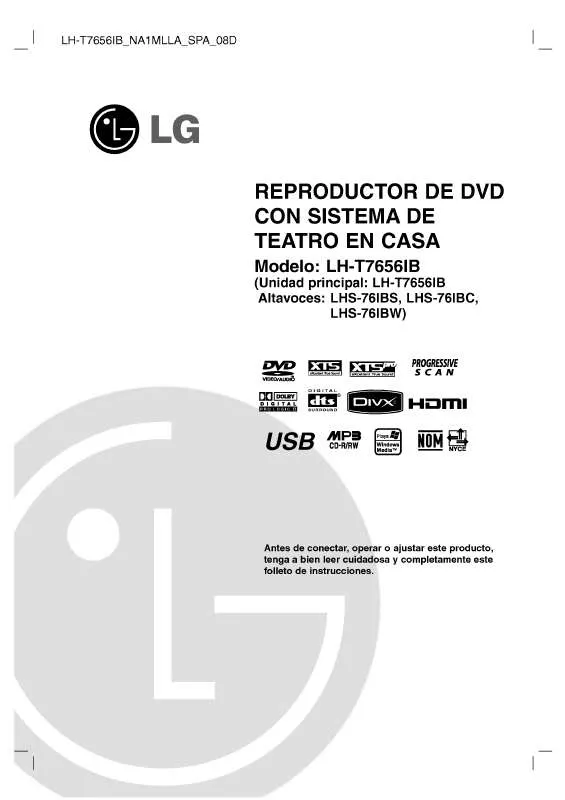 Mode d'emploi LG LH-T7656IB