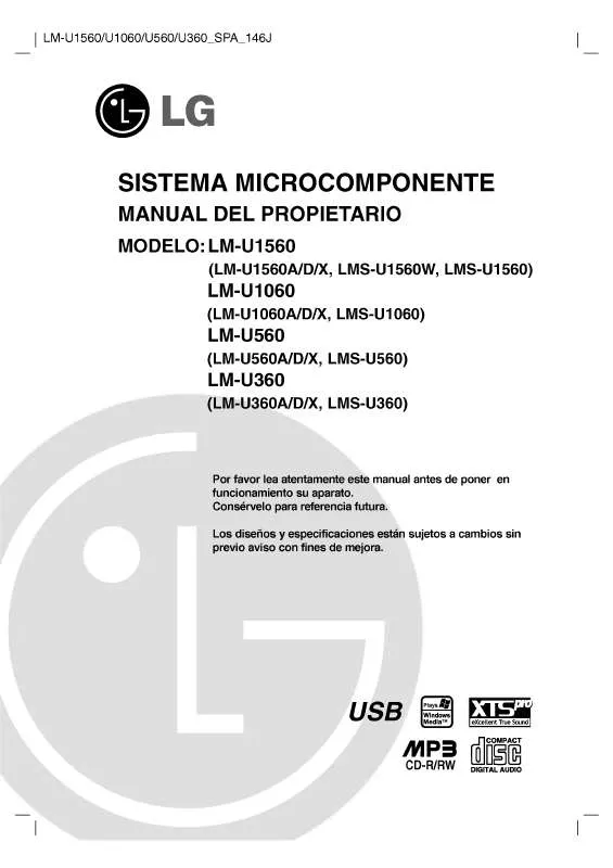 Mode d'emploi LG LM-U1060A