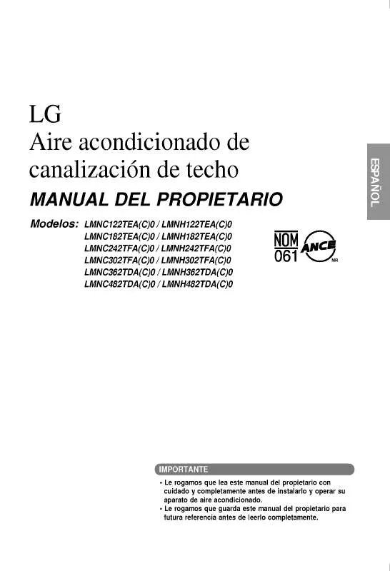 Mode d'emploi LG LMNC302TFA0