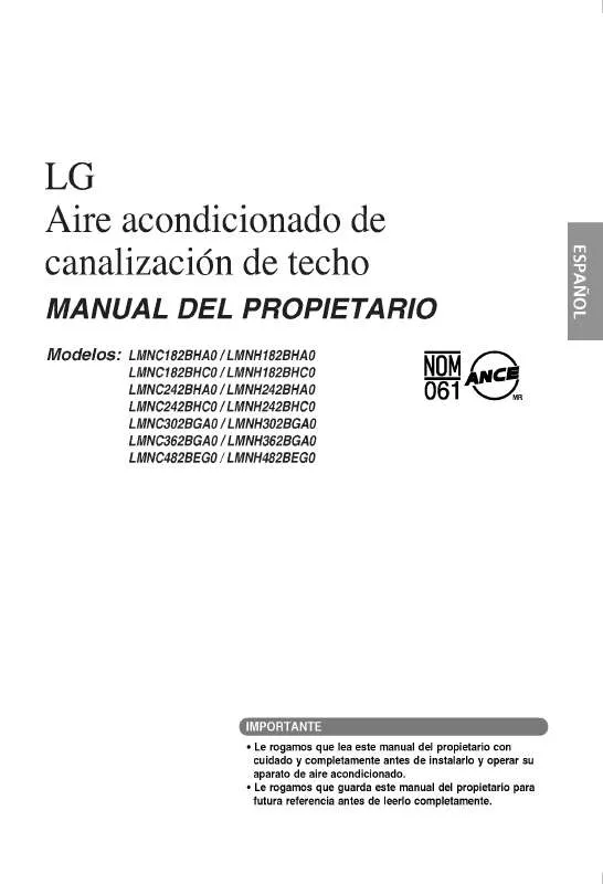 Mode d'emploi LG LMNC482BEG0