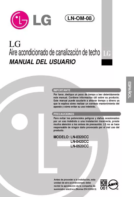 Mode d'emploi LG LN-0420CC