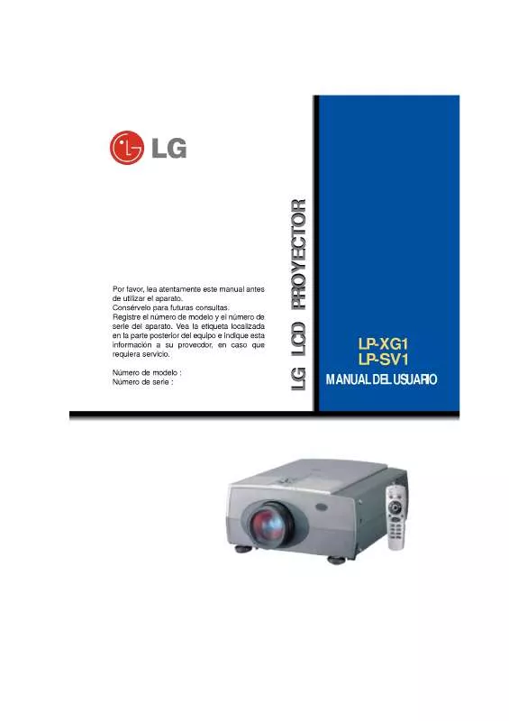 Mode d'emploi LG LP-XG1