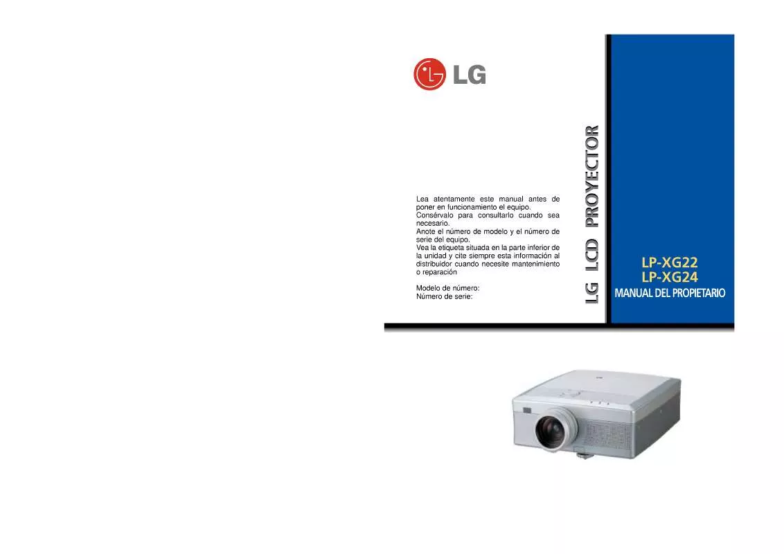 Mode d'emploi LG LP-XG24