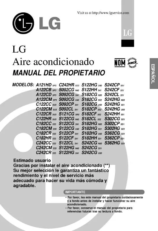 Mode d'emploi LG LS-C1823RM3
