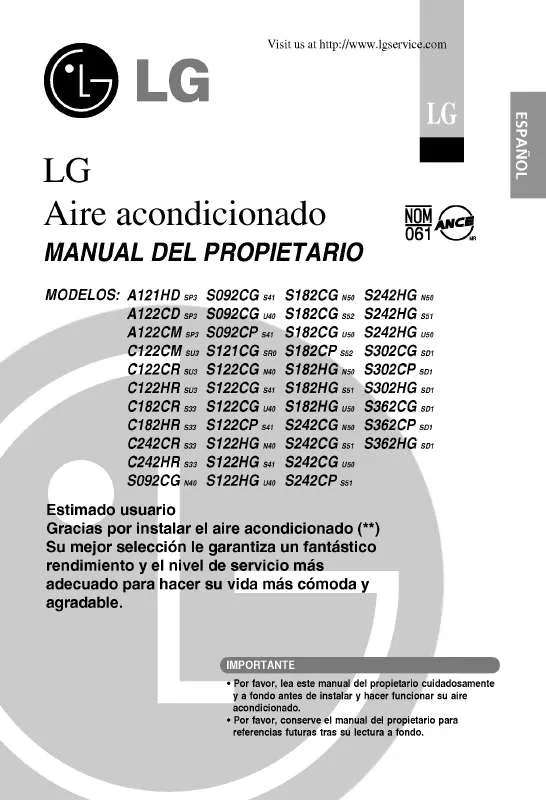 Mode d'emploi LG LS-C1825GB2