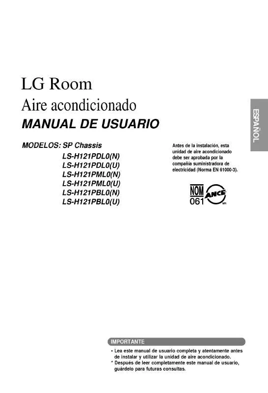 Mode d'emploi LG LS-H121PDL0