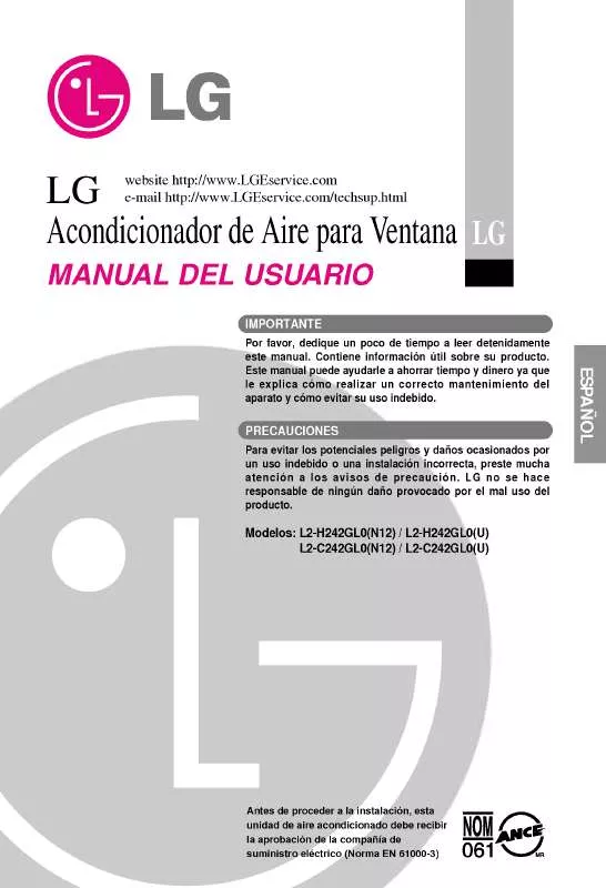 Mode d'emploi LG LS-H242GL0-N12-