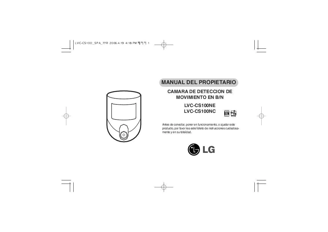 Mode d'emploi LG LVC-CS100NE