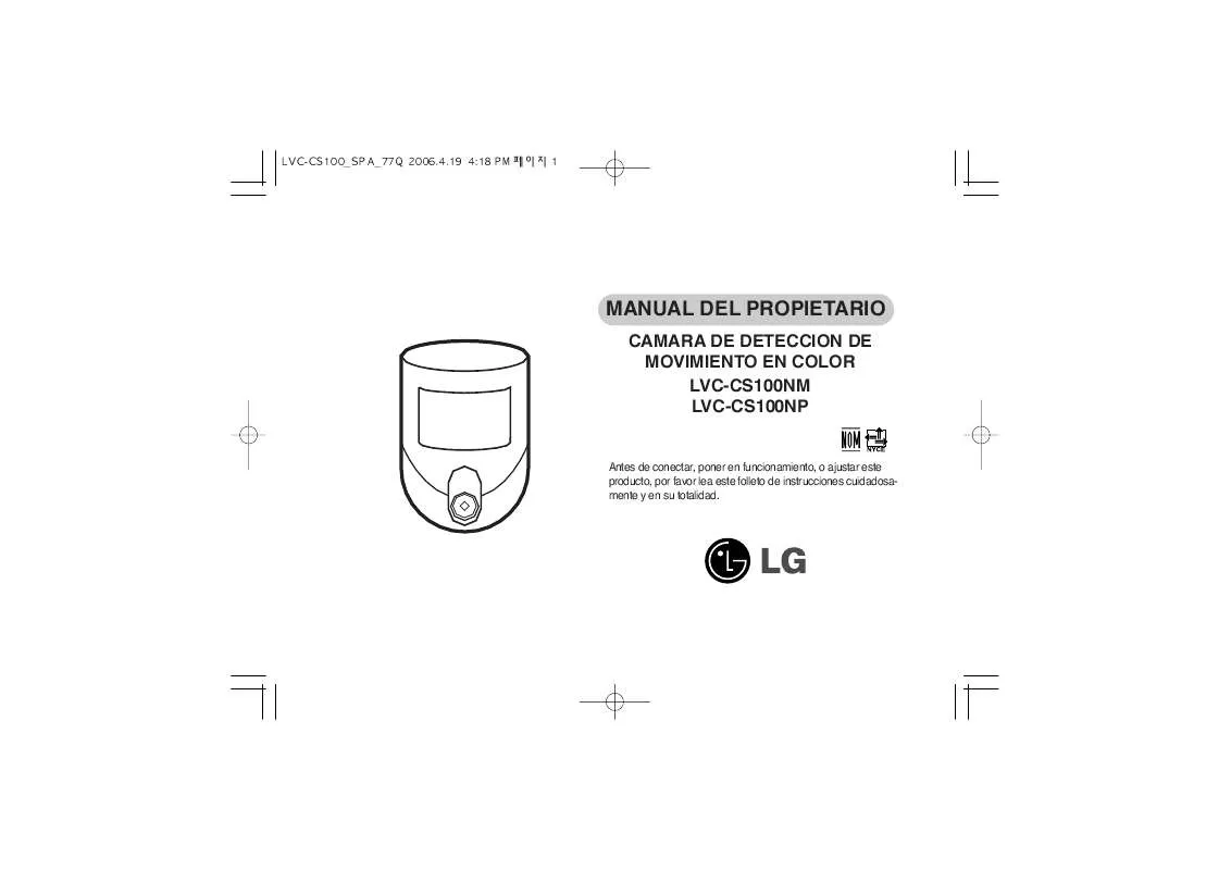 Mode d'emploi LG LVC-CS100NM