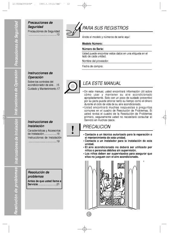 Mode d'emploi LG LWC1232PAG